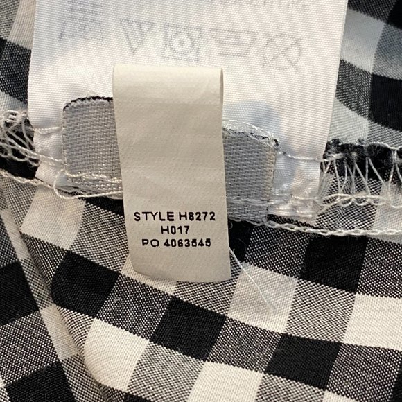 Oversized Madewell Gingham-Play Button-Down Shirt - Size XXS - Picture 13 of 16